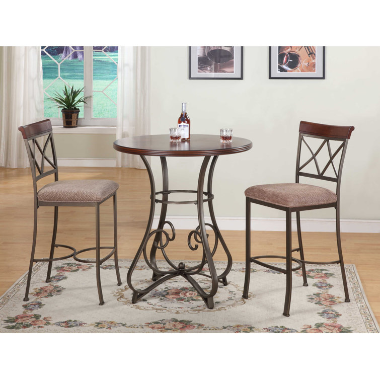 Winston Porter Jefferson 2 Person Counter Height Dining Set & Reviews